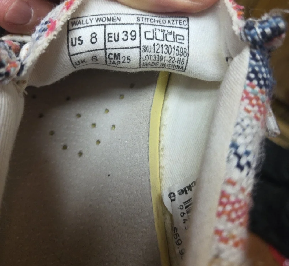 Hey Dude Multicolor Striped Sneakers - Picture 2 of 8
